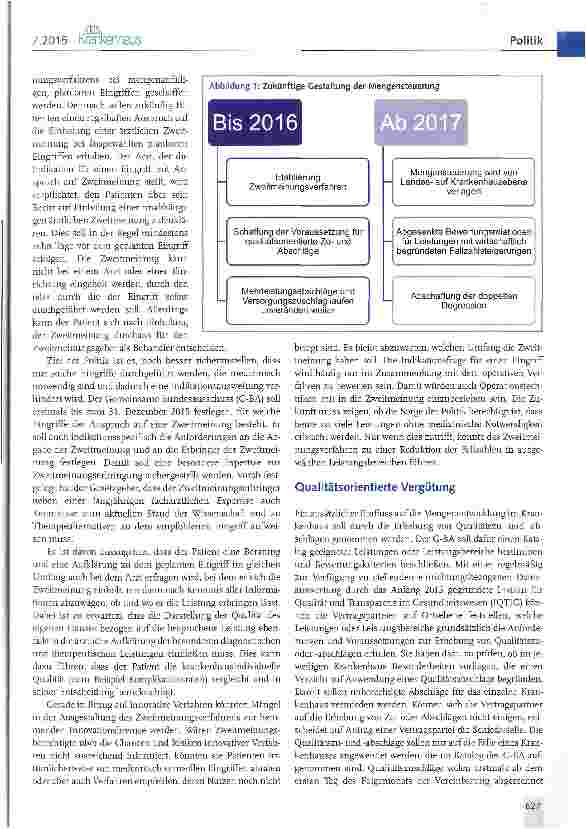Vorschauseite 2: Das KHSG und seine potenziellen Auswirkungen auf die Leistungs-vergütung der Krankenhäuser