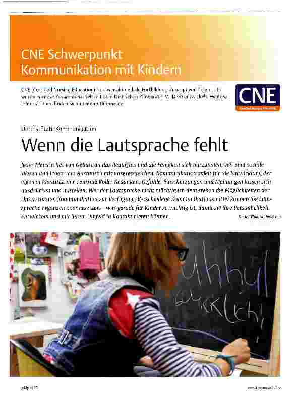 Vorschauseite 1: Wenn die Lautsprache fehlt