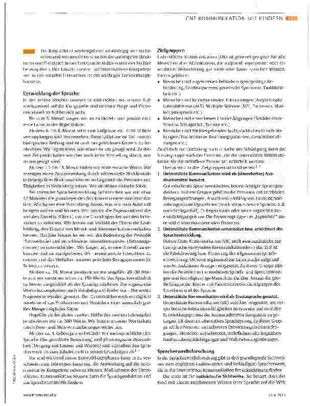 Vorschauseite 2: Wenn die Lautsprache fehlt