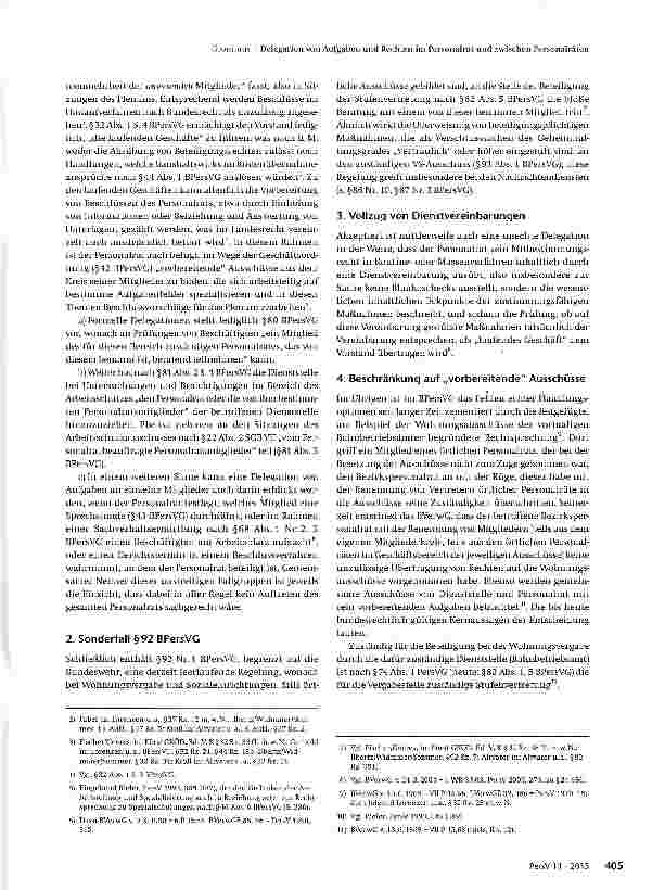 Vorschauseite 2: Delegation von Aufgaben und Rechten im Personalrat und zwischen Personalräten