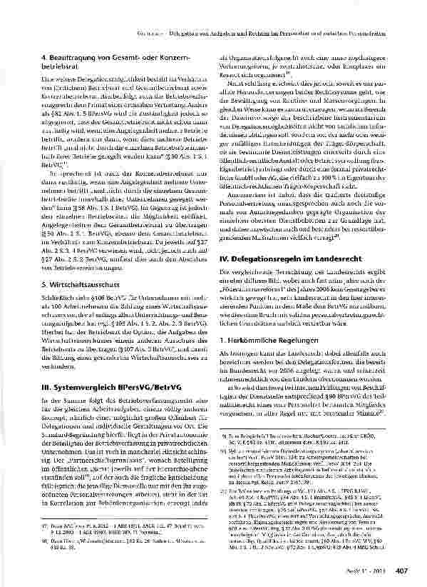 Vorschauseite 4: Delegation von Aufgaben und Rechten im Personalrat und zwischen Personalräten