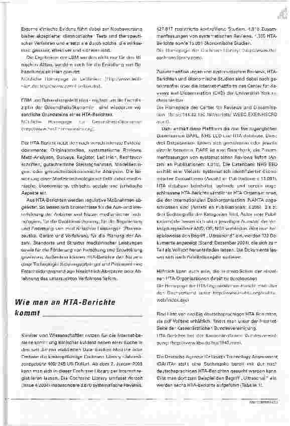 Vorschauseite 2: Entscheidungshilfe HTA-Bericht Wie Gesundheitstechnologieberichte die Qualität im Krankenhausalltag sichern können