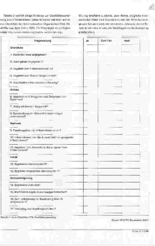 Vorschauseite 4: Entscheidungshilfe HTA-Bericht Wie Gesundheitstechnologieberichte die Qualität im Krankenhausalltag sichern können