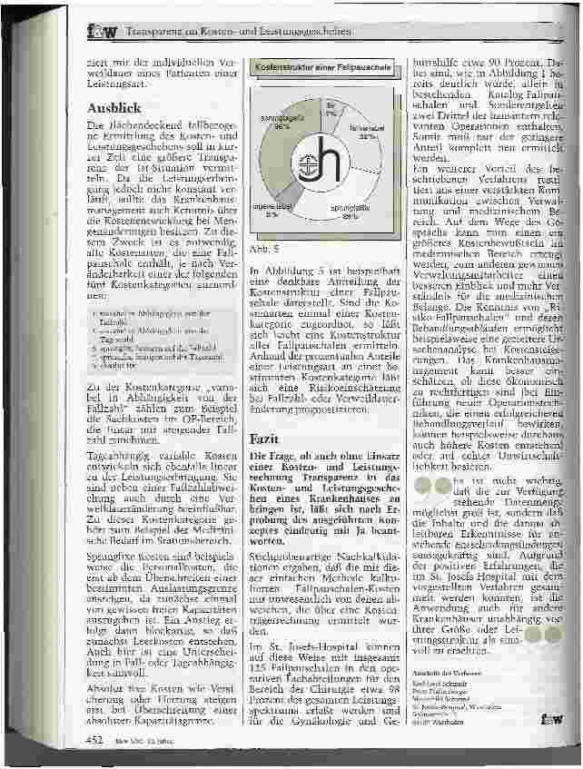 Vorschauseite 4: Transparenz im Kostenund Leistungsgeschehen: Auch ohne Kostenträgerrechnung?