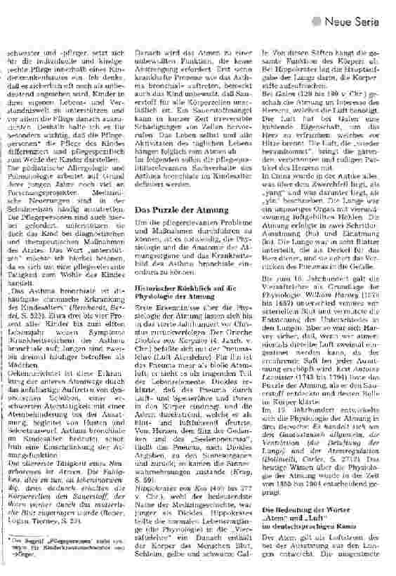 Vorschauseite 2: Die Pflege des Kindes mit Asthma bronchiale 1. Folge