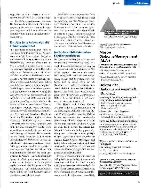 Vorschauseite 2: Miteinander lernen -miteinander leben