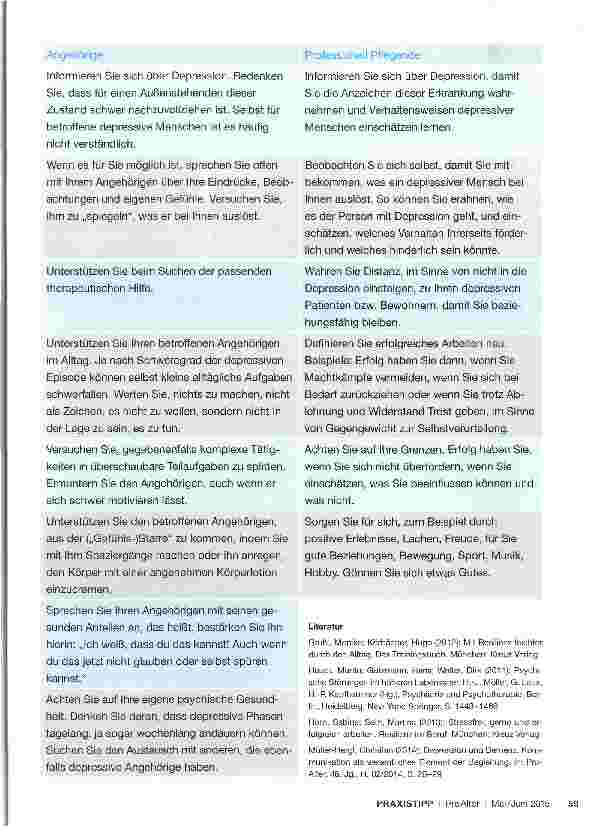 Vorschauseite 2: Depression im Alter: Ich kann etwas tun!