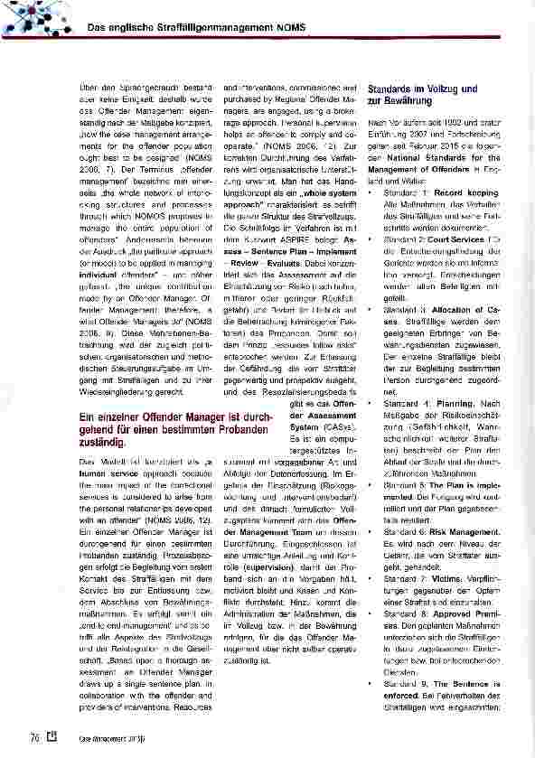 Vorschauseite 2: Das englische Straffälligenmanagement NOMS