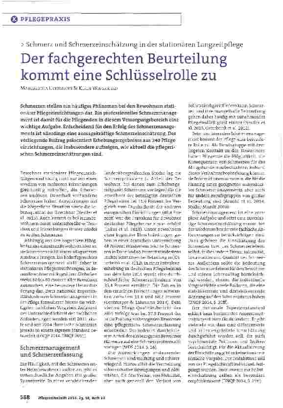 Vorschauseite 1: Der fachgerechten Beurteilung kommt eine Schlüsselrolle zu