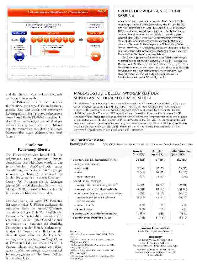 Vorschauseite 2: SICHERHEIT DER SUBKUTANEN THERAPIE BESTÄTIGT