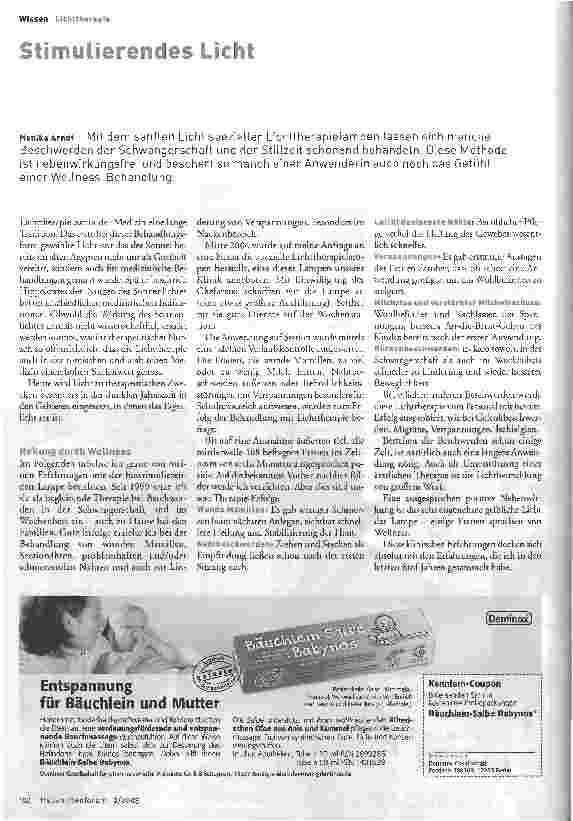 Vorschauseite 1: Stimulierendes LichtLichttherapie