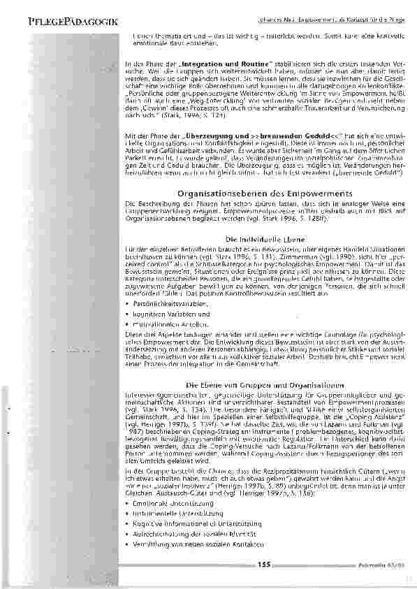 Vorschauseite 4: Empowerment als Konzept für die Pflege