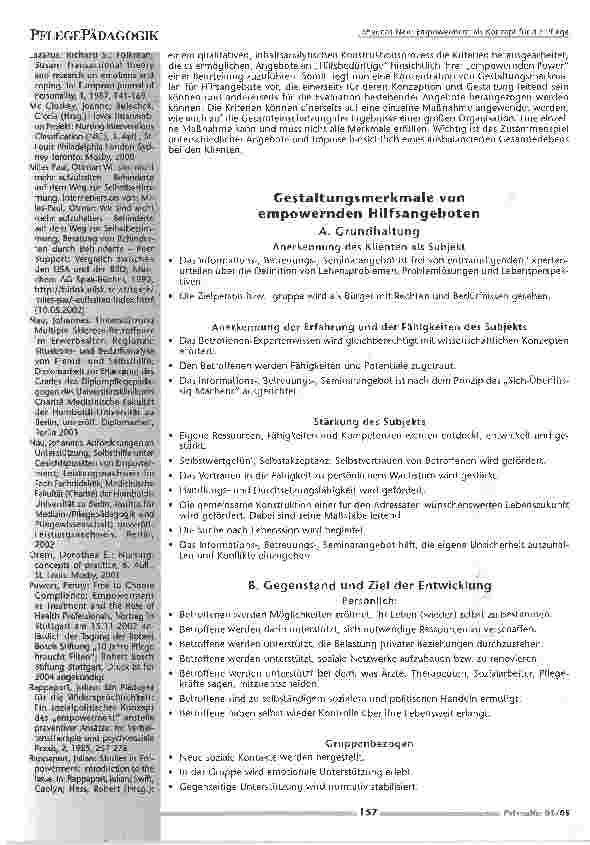Vorschauseite 6: Empowerment als Konzept für die Pflege