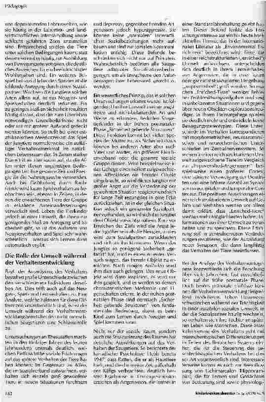 Vorschauseite 2: Pädagogik Neugier, Spiel und Lernen -Verhaltensbiologische Anmerkungen zur Kindheit