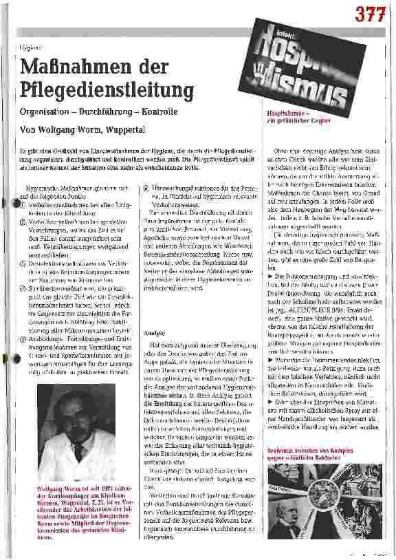 Vorschauseite 1: Maßnahmen der Pflegedienstleitung Organisation - Durchführung - Kontrolle