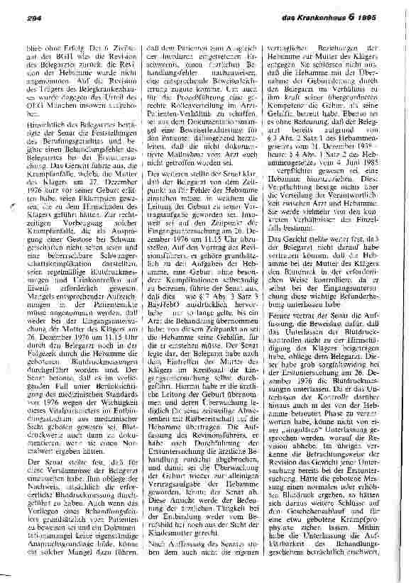 Vorschauseite 2: Haftung des Belegarztes