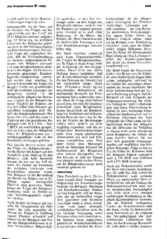 Vorschauseite 3: Haftung des Belegarztes