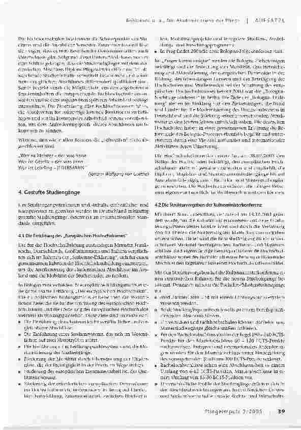 Vorschauseite 5: Die Akademisierung der Pflege