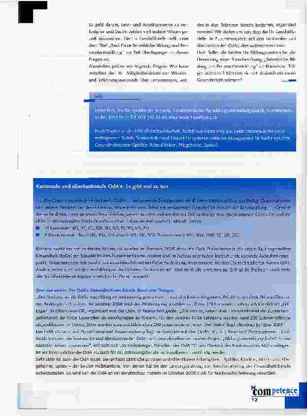 Vorschauseite 4: Berufsbildungsreform im Gesundheitswesen: Der Dschungel lichtet sich