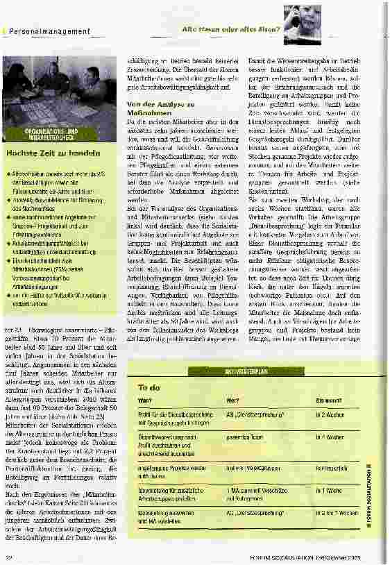 Vorschauseite 3: Mitarbeiter über 50. Alte Hasen oder altes Eisen?
