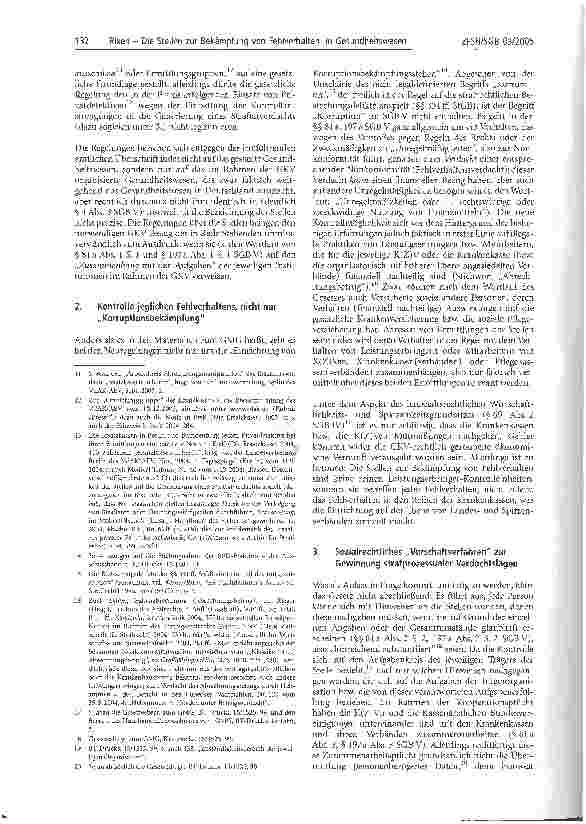 Vorschauseite 2: Die Stellen zur Bekämpfung von Fehlverhalten im Gesundheitswesen(§§ 81 a, 197 a SGB V, § 26 Abs. 1 KVLG 1989, § 47a SGB XI)