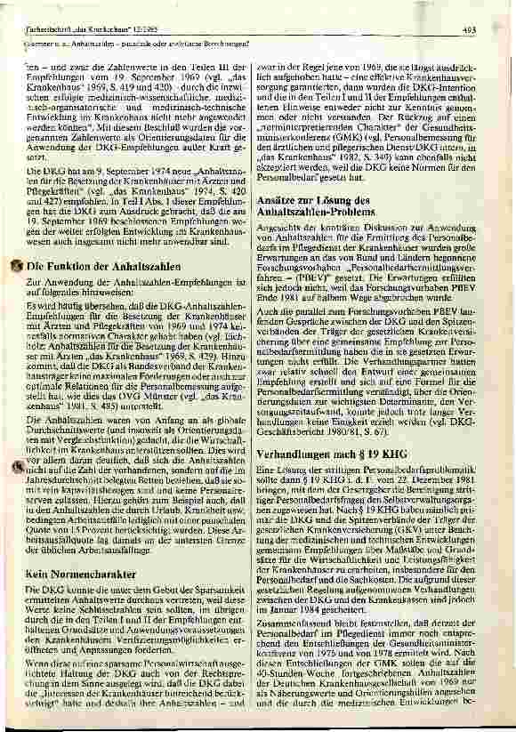 Vorschauseite 2: Anhaltszahlen-pauschale oder analytische Berechnungen