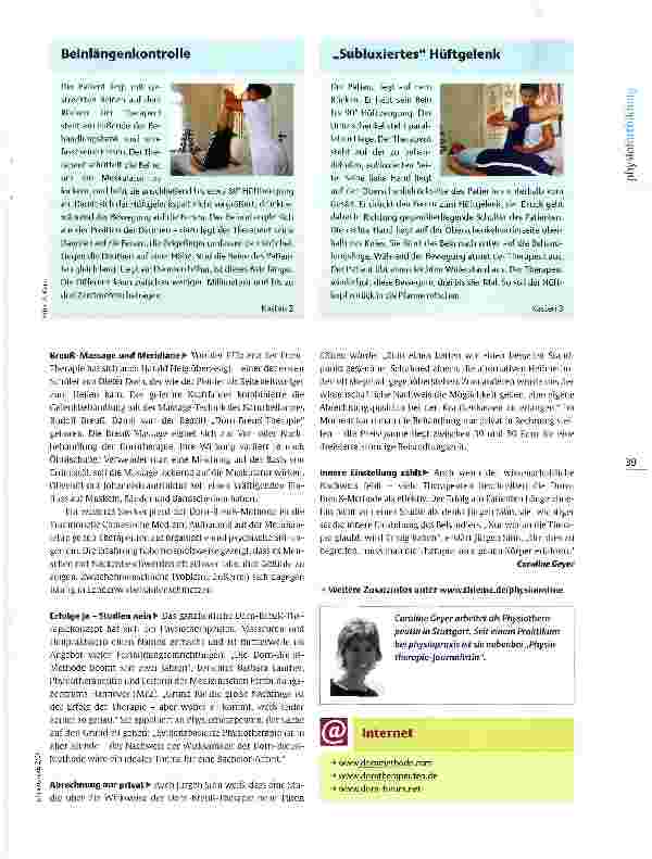 Vorschauseite 2: Fortbildungsführer Dorn-Breuß-Therapie Beinlängendifferenz -Basis für sanfte Therapie