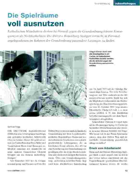 Vorschauseite 1: Die Spielräume voll ausnutzen