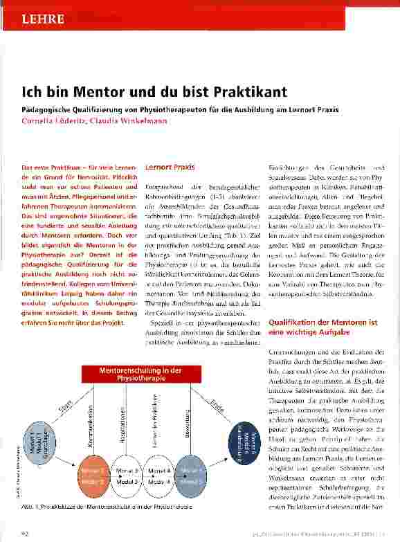 Vorschauseite 1: Ich bin Mentor und du bist Praktikant