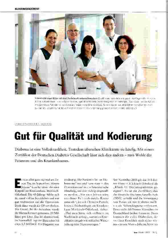 Vorschauseite 1: Gut für Qualität und Kodierung