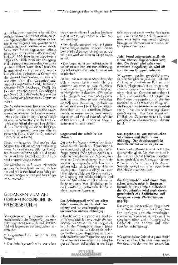 Vorschauseite 2: Anforderungsprofile im Pflegebereich.