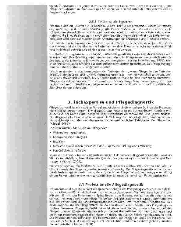 Vorschauseite 5: Professionelle Pflege und Fachexpertise am Beispiel Pflegediagnostik