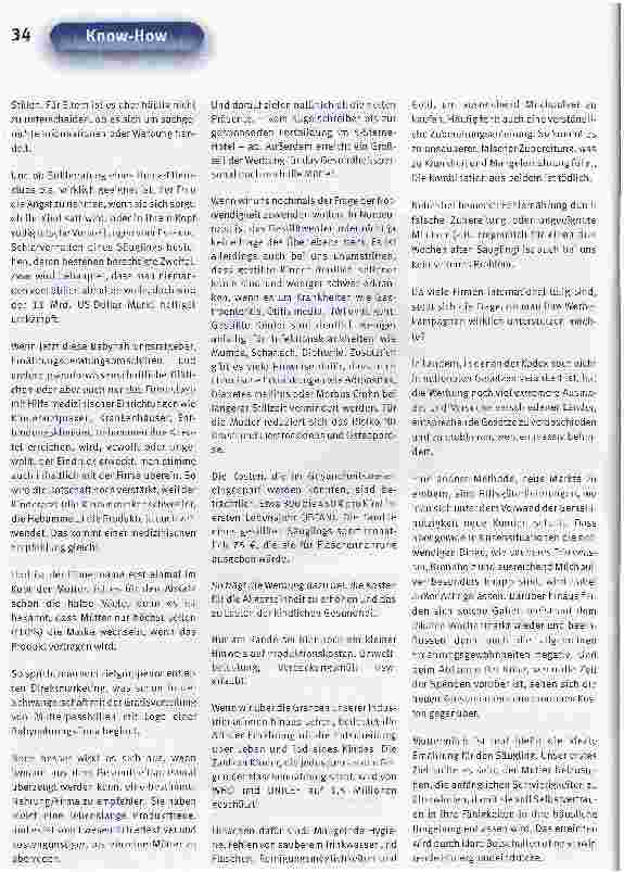 Vorschauseite 3: Über den Einfiuss der Werbung auf das Stillverhalten
