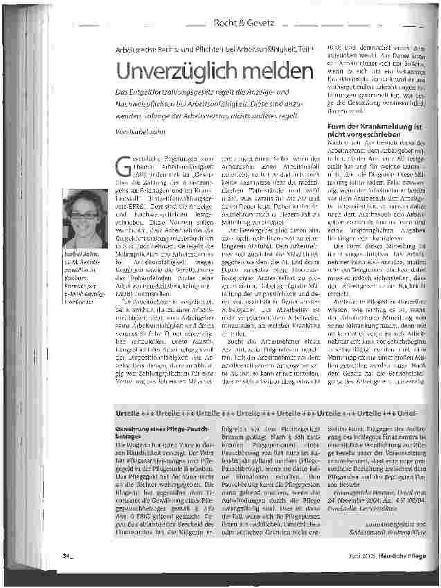 Vorschauseite 1: Unverzüglich melden