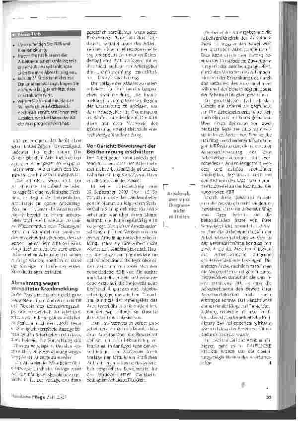 Vorschauseite 2: Unverzüglich melden