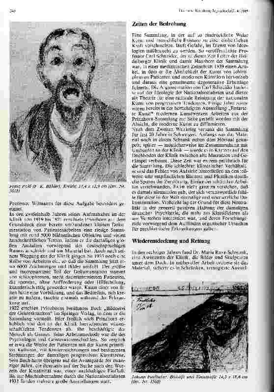 Vorschauseite 2: Die Prinzhorn-Sammlung Bilder, Skulpturen und Texte von Patienten der psychiatrischen Universitätsklinik Heidelberg aus den Jahren 1880 bis 1930