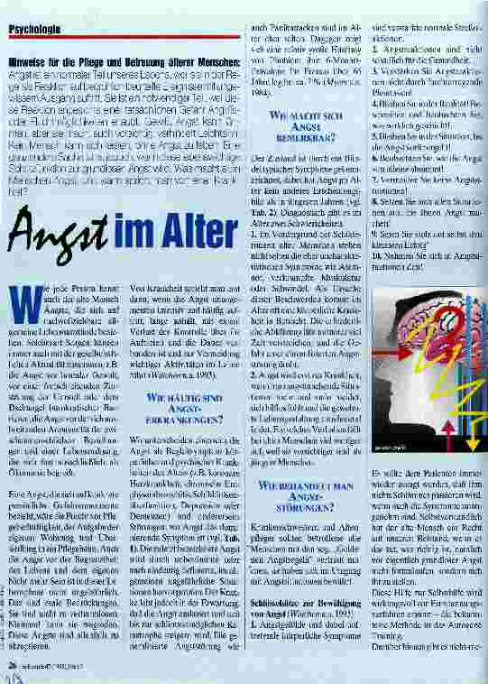 Vorschauseite 1: Angst im Alter