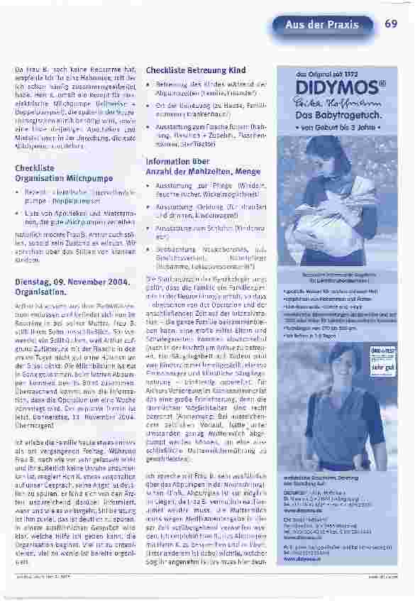 Vorschauseite 2: Operation - Intensivstation - und trotzdem Stillen? !Eine ungewöhnliche Stillgeschichte, die zeigt, dass mit gutem Willen und guter Zusammenarbeit viele möglich ist, was auf den e…