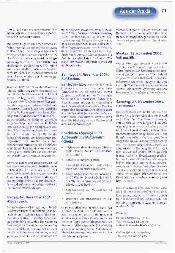 Vorschauseite 4: Operation - Intensivstation - und trotzdem Stillen? !Eine ungewöhnliche Stillgeschichte, die zeigt, dass mit gutem Willen und guter Zusammenarbeit viele möglich ist, was auf den e…