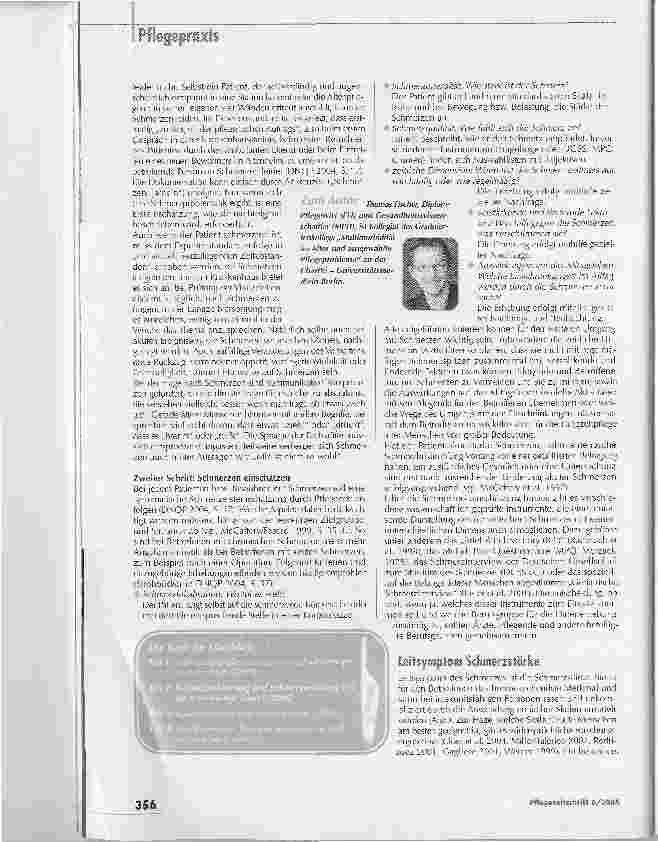 Vorschauseite 2: Schmerzmanagement bei alten Menschen -Teil 2: stärkste vorstellbare Schmerzen Schmerzen richtig erkennen und einschätzen