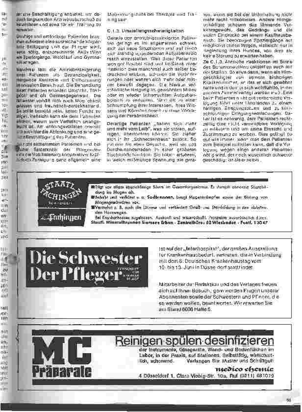 Vorschauseite 4: Informationen für Krankenschwestern und Krankenpfleger über Patienten mit Hirnschäden im Erwachsenenalter/1. Teil