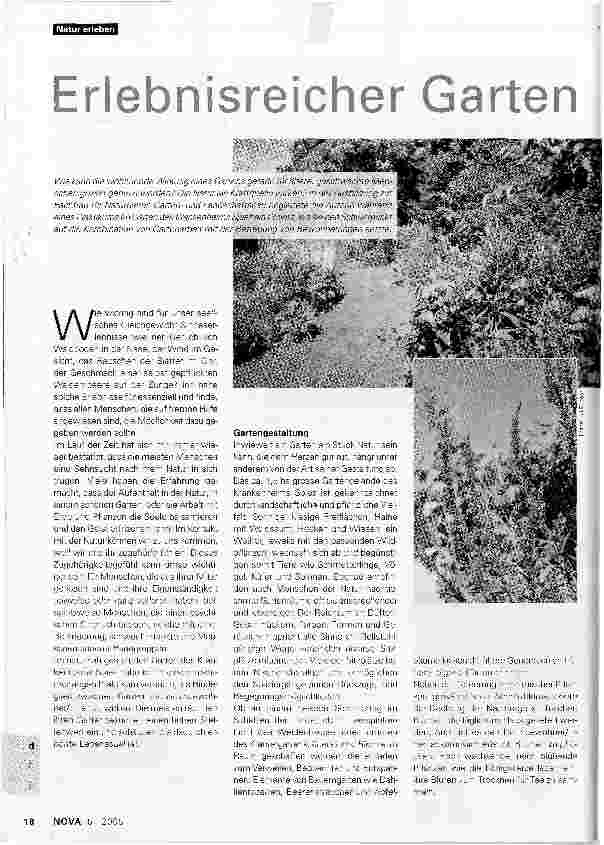 Vorschauseite 1: Erlebnisreicher Garten
