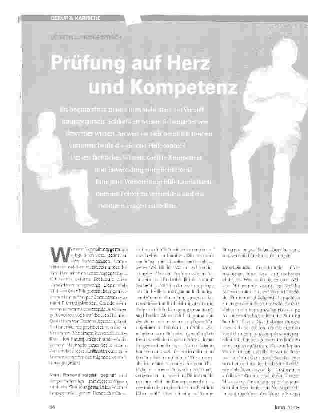 Vorschauseite 1: Prüfung auf Herz und Kompetenz