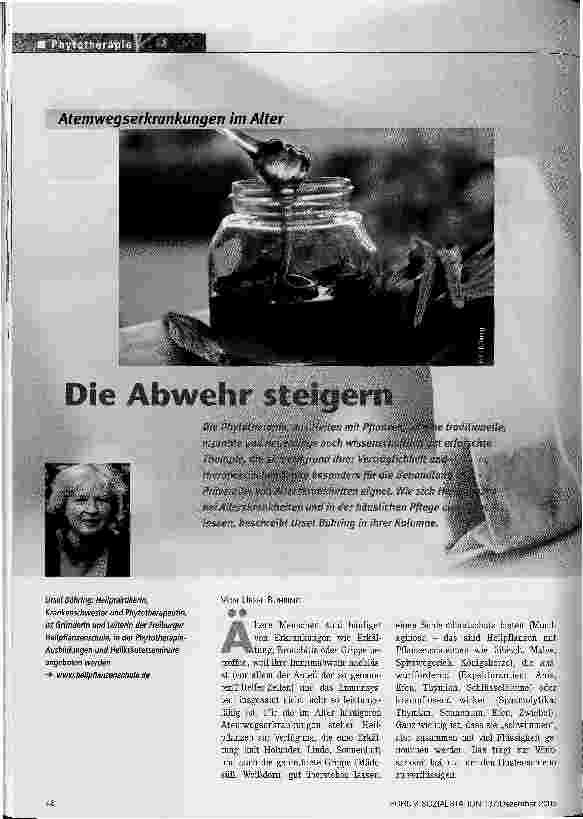 Vorschauseite 1: Die Abwehr steigernAtemwegserkrankungen im Alter
