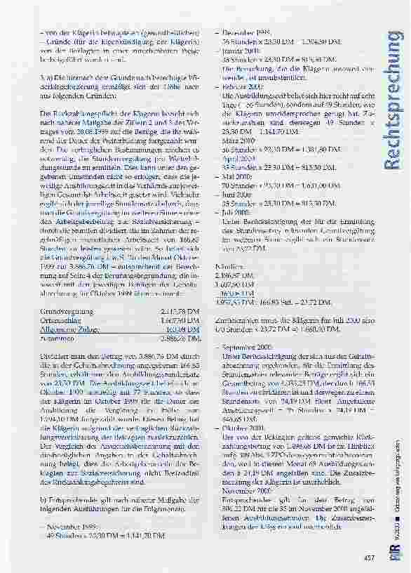 Vorschauseite 6: Rückzahlung von Lehrgangskosten