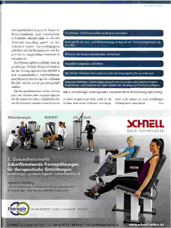 Vorschauseite 2: Förderung auch für Physiotherapeuten