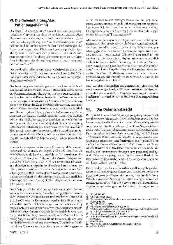 Vorschauseite 5: Der Schutz von Daten bei vernetzten (Software-) Medizin Produkten aus Herstellersicht