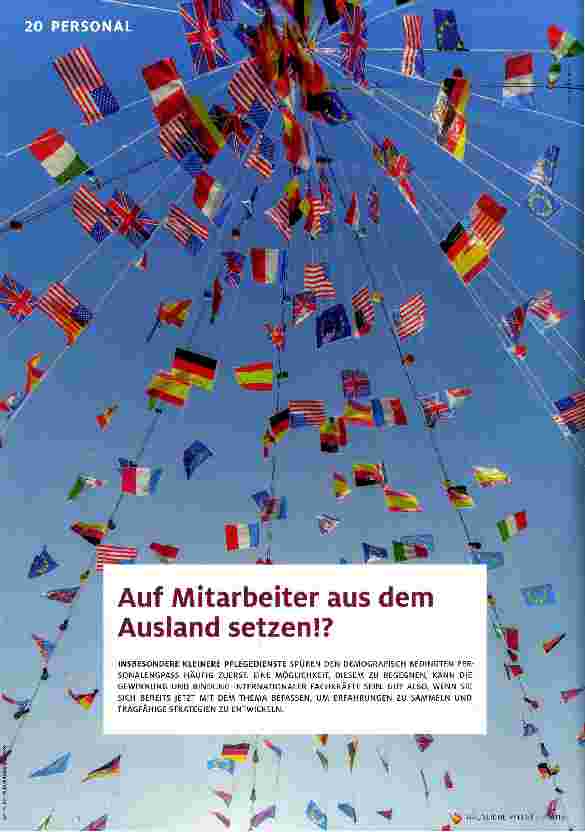 Vorschauseite 1: Auf Mitarbeiter aus dem Ausland setzen!?