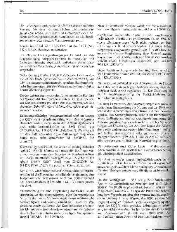Vorschauseite 2: Zwei neue BSG-Entscheidungen zum Off-Label-Use