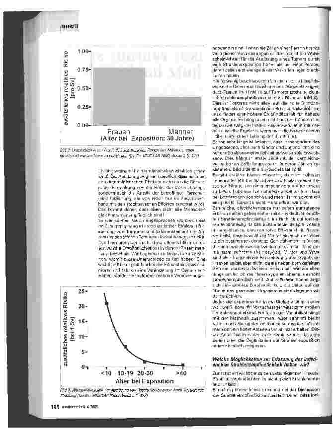 Vorschauseite 2: Dosis oder Risiko: Worauf sollte der Strahlenschutz basieren? 1